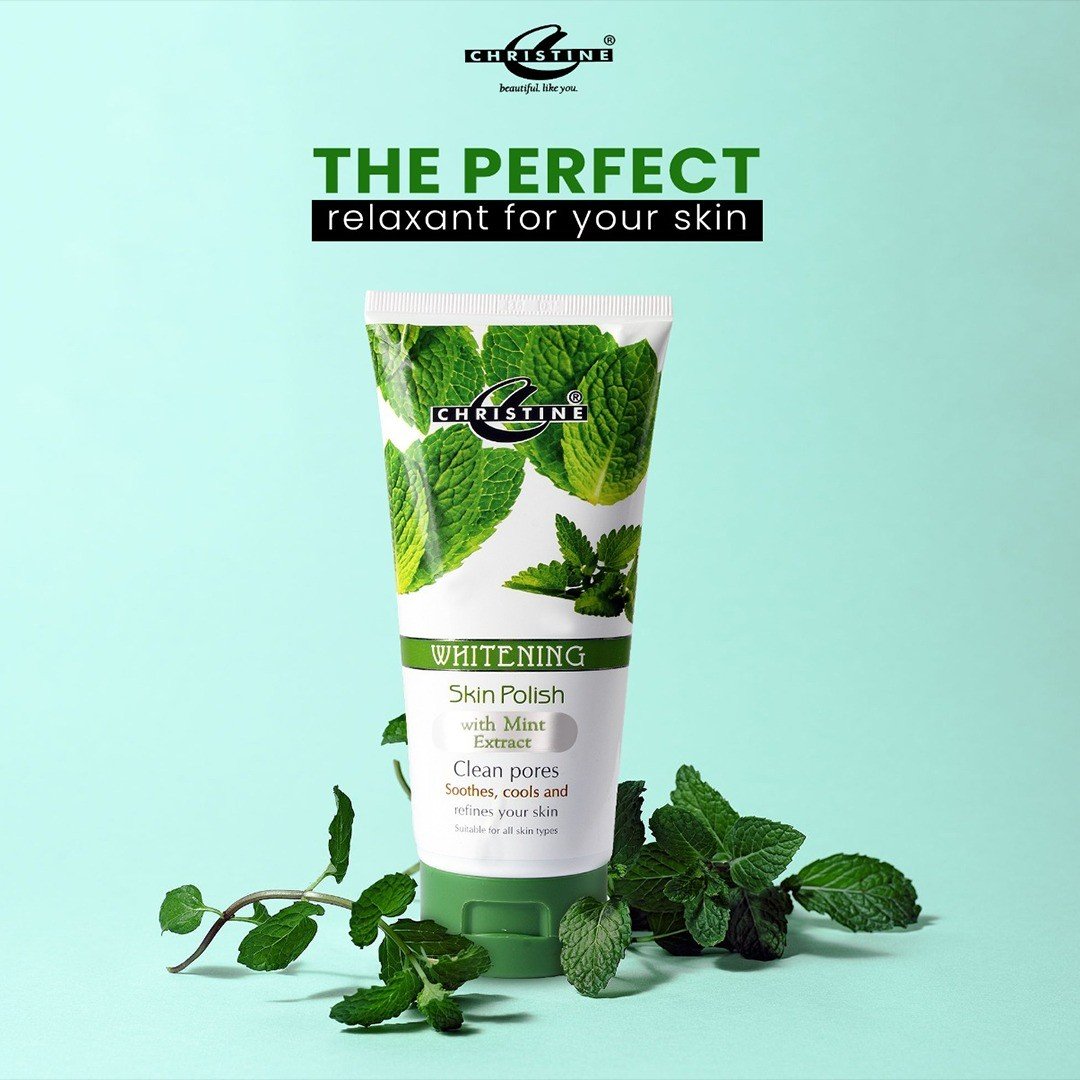 Christine Whitening Skin Polish Tube (Mint Extracts) - Image 2