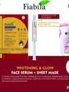 Fiabila Whitening & Glow Face Sheet Mask + Serum