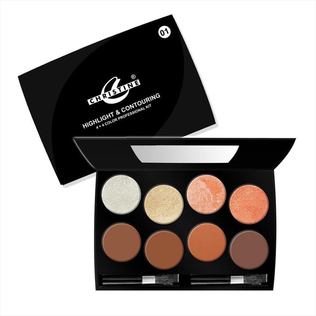 Christine 4+4 Highlighter & Contouring Kit-01